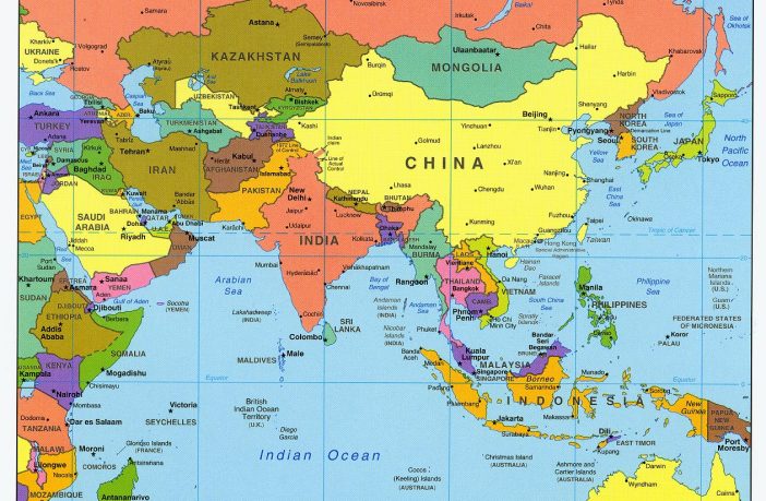 Asya Kıtası Haritası