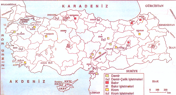 Türkiye Maden Haritası