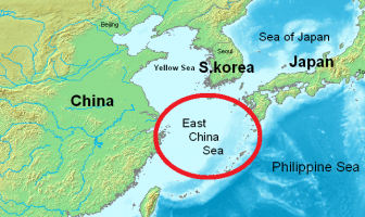 Doğu Çin Denizi Haritası