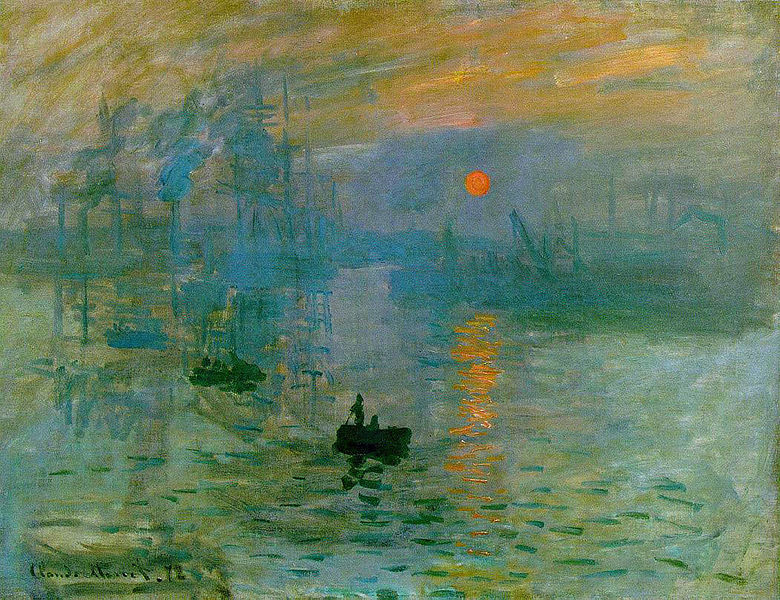 Claude Monet "Impression, Soleil Levant" (İzlenim, Gün Doğumu) 1872 Paris
