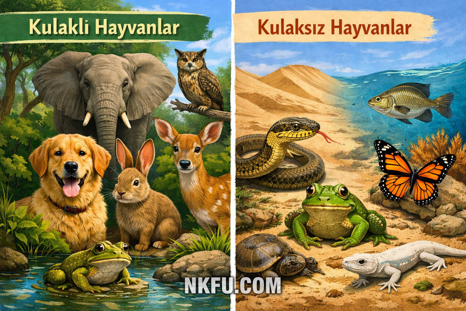 Kulaklı ve Kulaksız Hayvanlar