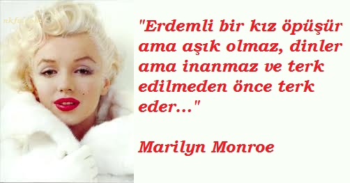 Marilyn Monroe Resimli Sözleri
