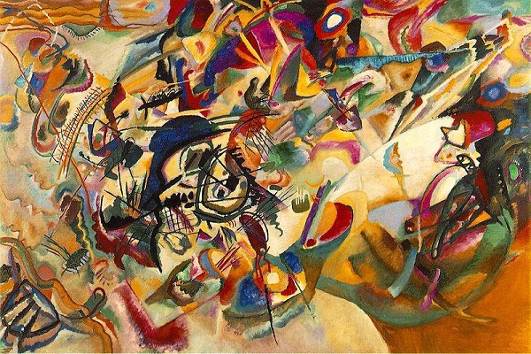 Wassily Kandinsky - Non Figüratif Resim örneği
