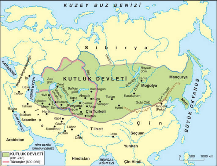 Kutluk Devleti Harita
