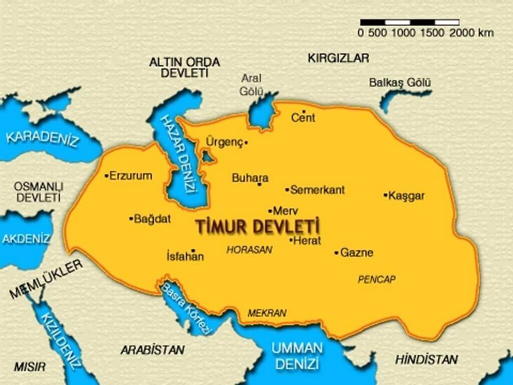 Timurlu Devleti Haritası