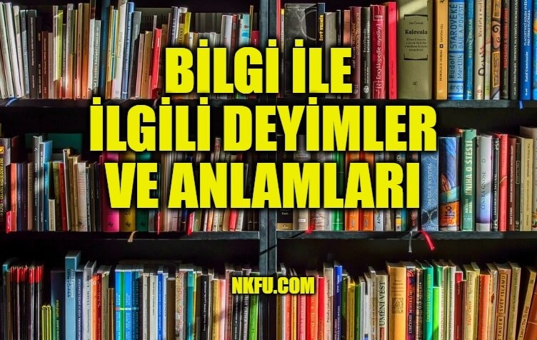 bilgi bilmek ile ilgili deyimler ve anlamlari aciklamalari icinde bilgi gecen