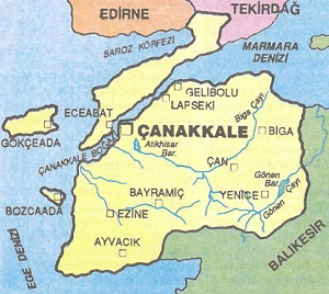 Çanakkale Haritası