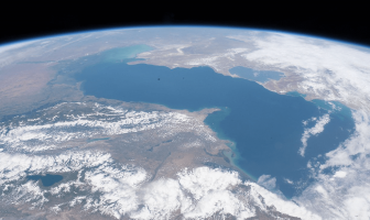 Hazar Denizi Uzaydan Görünümü