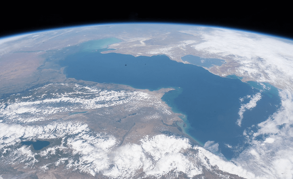 Hazar Denizi Uzaydan Görünümü