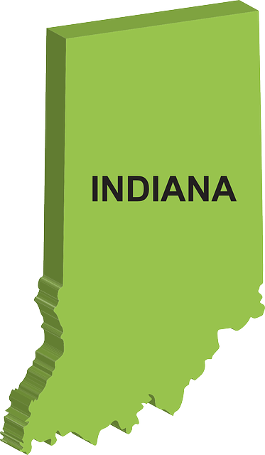 Indiana Eyalet Haritası