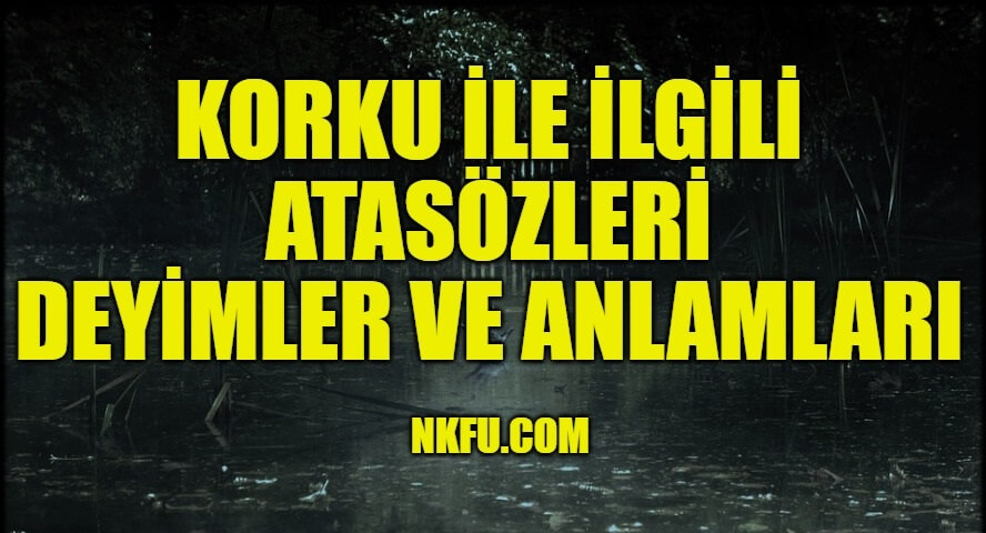 Korku Ile Ilgili Atasozleri Deyimler Anlamlari Aciklamalari Korku Konulu Korku Ile Ilgili Atasozleri Deyimler Anlamlari Aciklamalari Korku Konulu