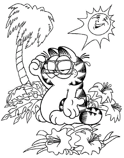 Garfield Boyama Sayfaları