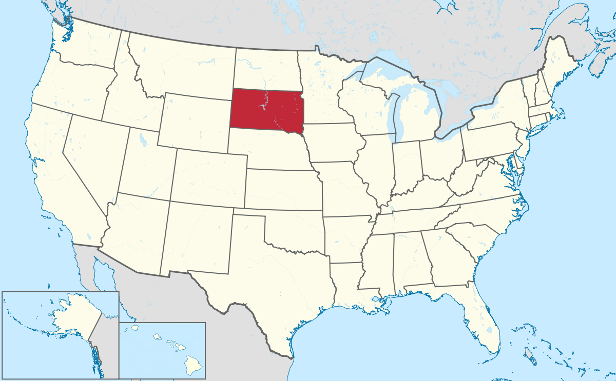 Güney Dakota Haritası