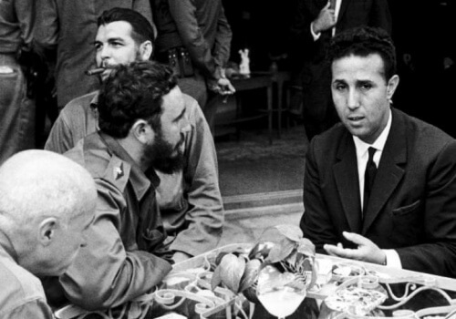 Ben Bella, Fidel Castro ve Che Guevara ile , Küba, 1962