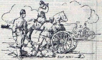 30 Ağustos 1929 tarihli Milliyet gazetesinde Elif Naci imzalı çizim.