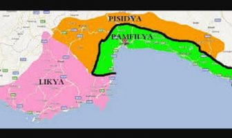 Pamfilya Bölgesi Haritası