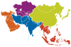 Asya Bölgeler Haritası