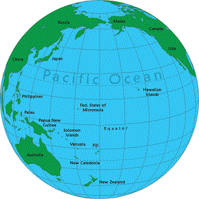 Pasifik Okyanus Haritası