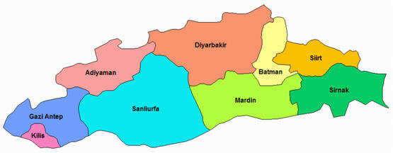 Güneydoğu Anadolu Bölgesi İlleri