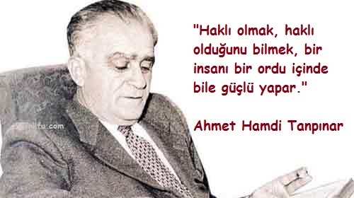 Ahmet Hamdi Tanpınar Sözleri