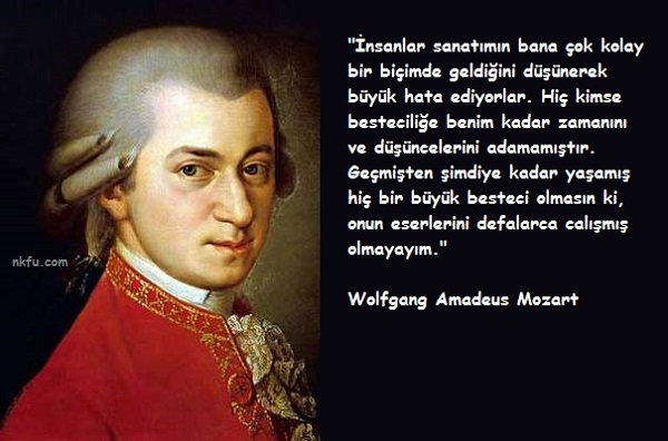 Wolfgang Amadeus Mozart Sözleri