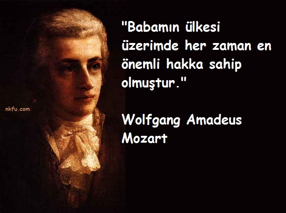 Wolfgang Amadeus Mozart Sözleri