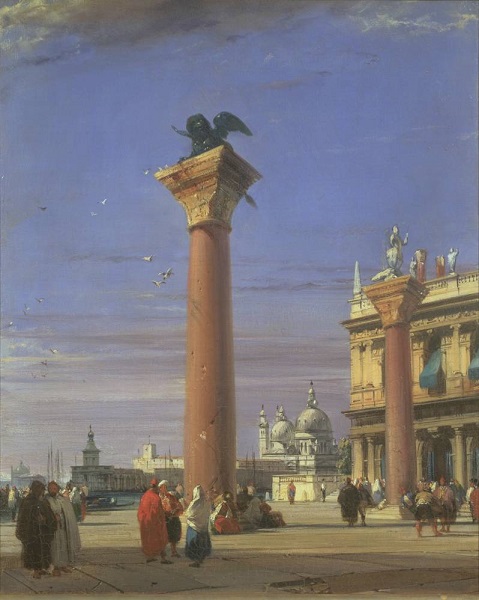 View of the Piazzetta near the Square of St Mark, Venice 1827, exhibited 1828 by Richard Parkes Bonington 1802-1828