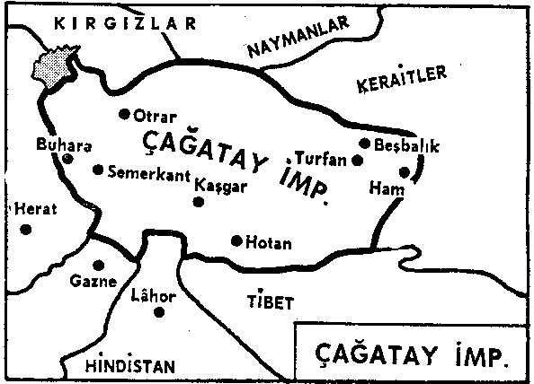 Çağatay İmparatorluğu Haritası