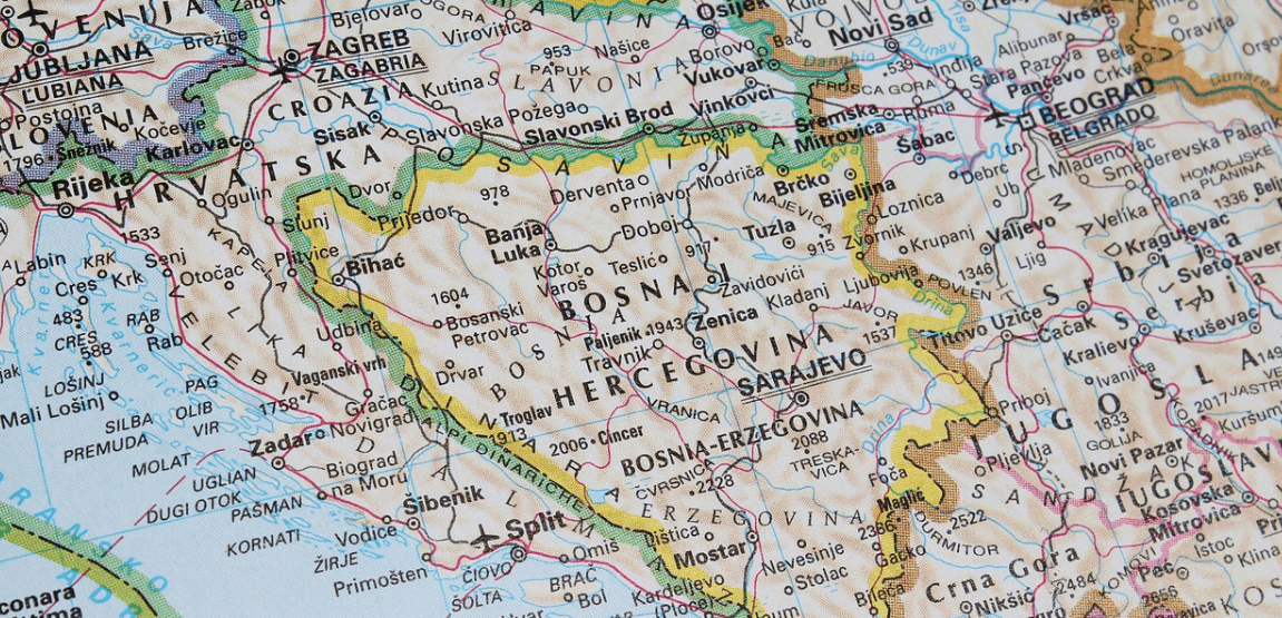 Bosna hersek Haritası