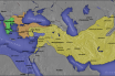 Seleukos İmparatorluğu'nun haritası (Sarı renkte)