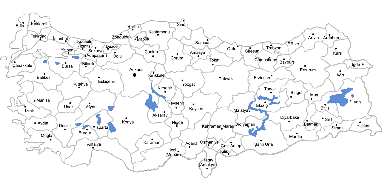 Türkiye 81 İl Haritası