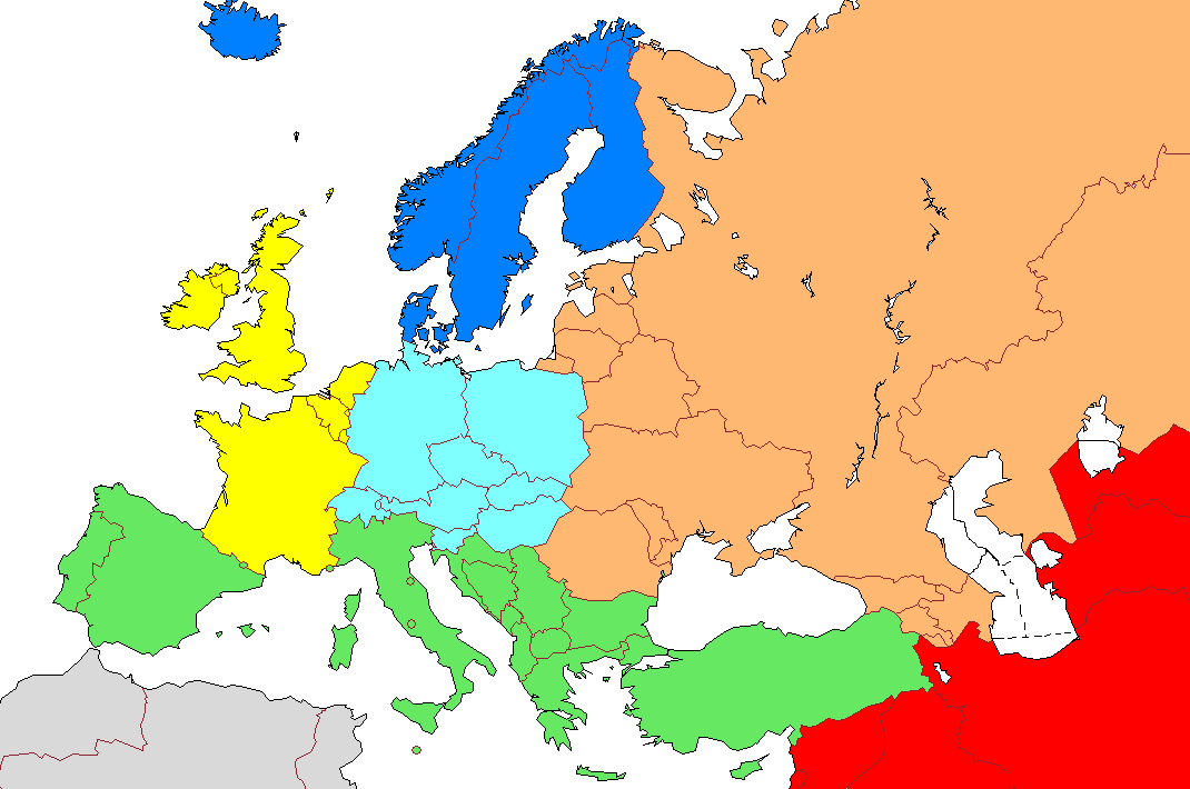 Avrupa Dilsiz Haritası birçok çalışmanızda kullanabilirsiniz