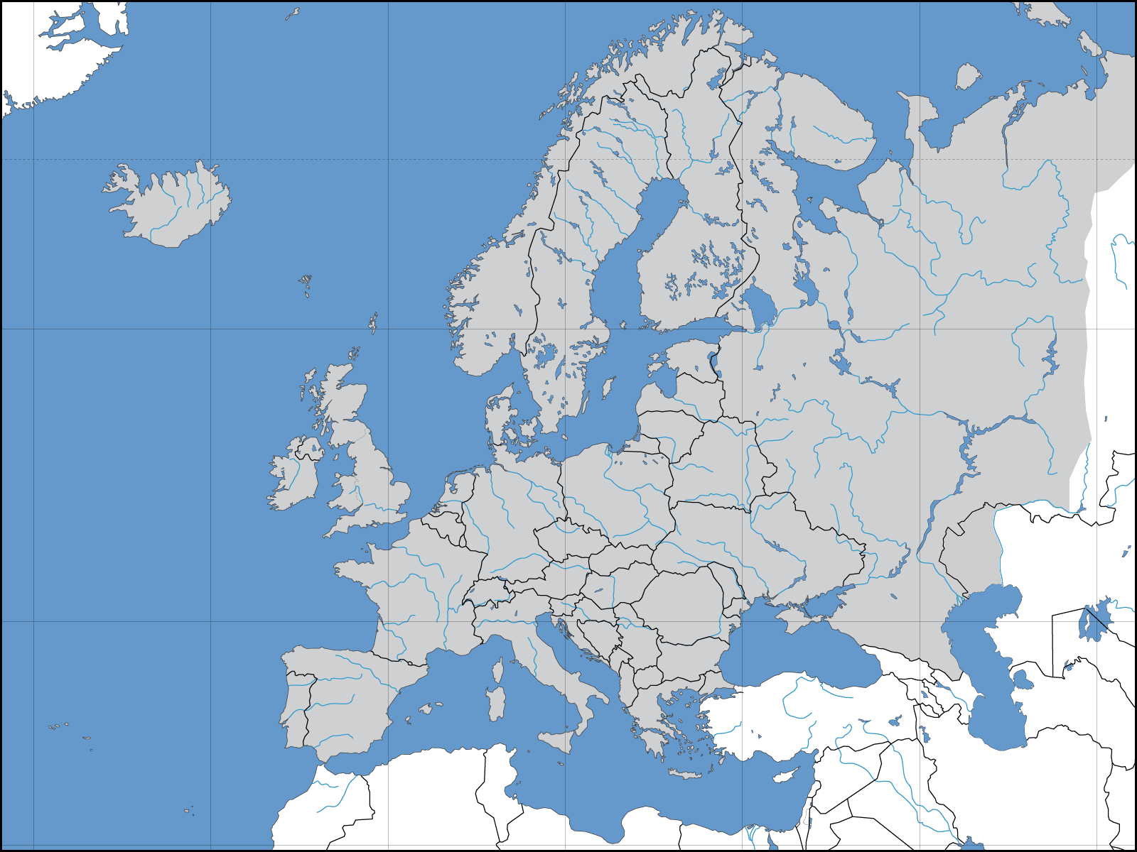 Avrupa Haritası - Dilsiz - Farklı versiyon