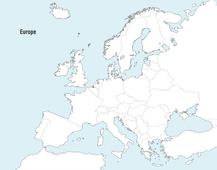Vektörel Avrupa Haritası