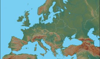 Coğrafi Avrupa Haritası