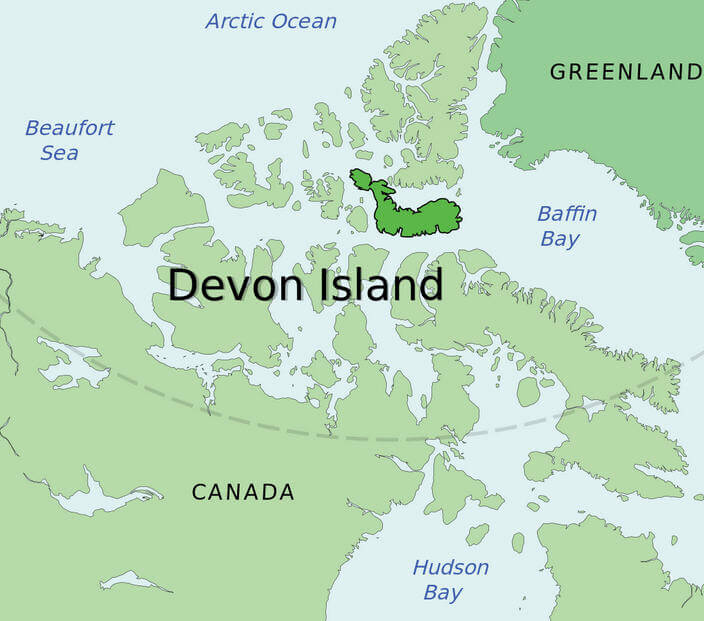 Devon Adası Haritası
