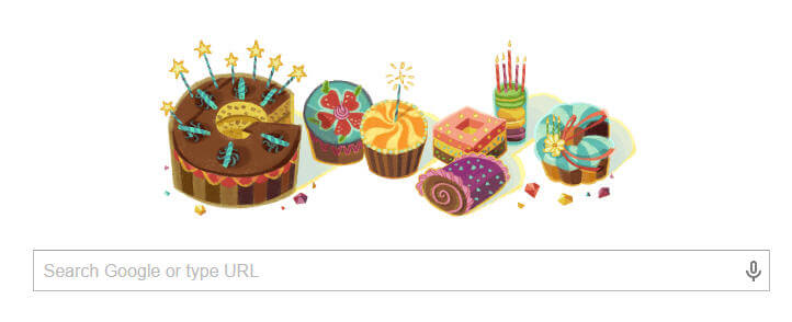 Google'dan Doğum Gününüze Özel Doodle