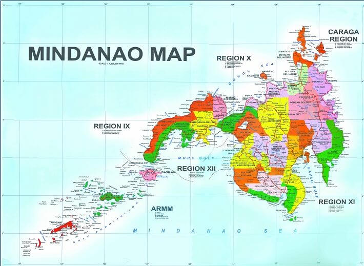 Mindanao Adası Haritası