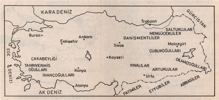 Anadolu'da kurulan ilk Türk beylikleri