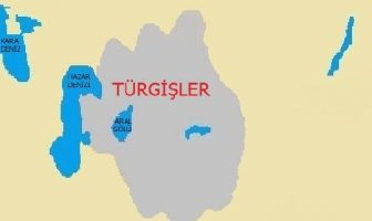 Türkeşler Devleti (Türgişler Devleti) Haritası