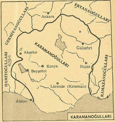Karamanoğulları Harita