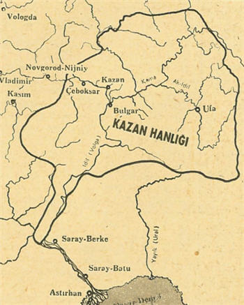 Kazan Hanlığı Haritası