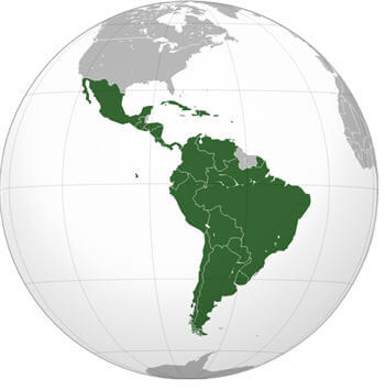 Latin Amerika Harita
