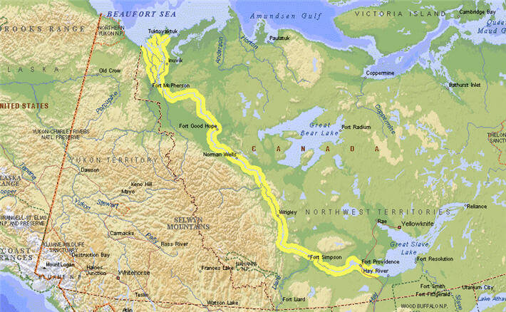 Mackenzie Nehri Haritası