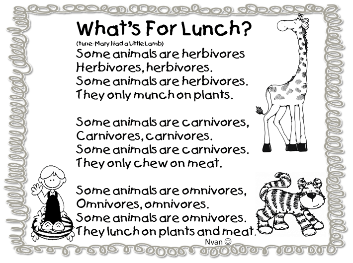 Animals Eat Poem