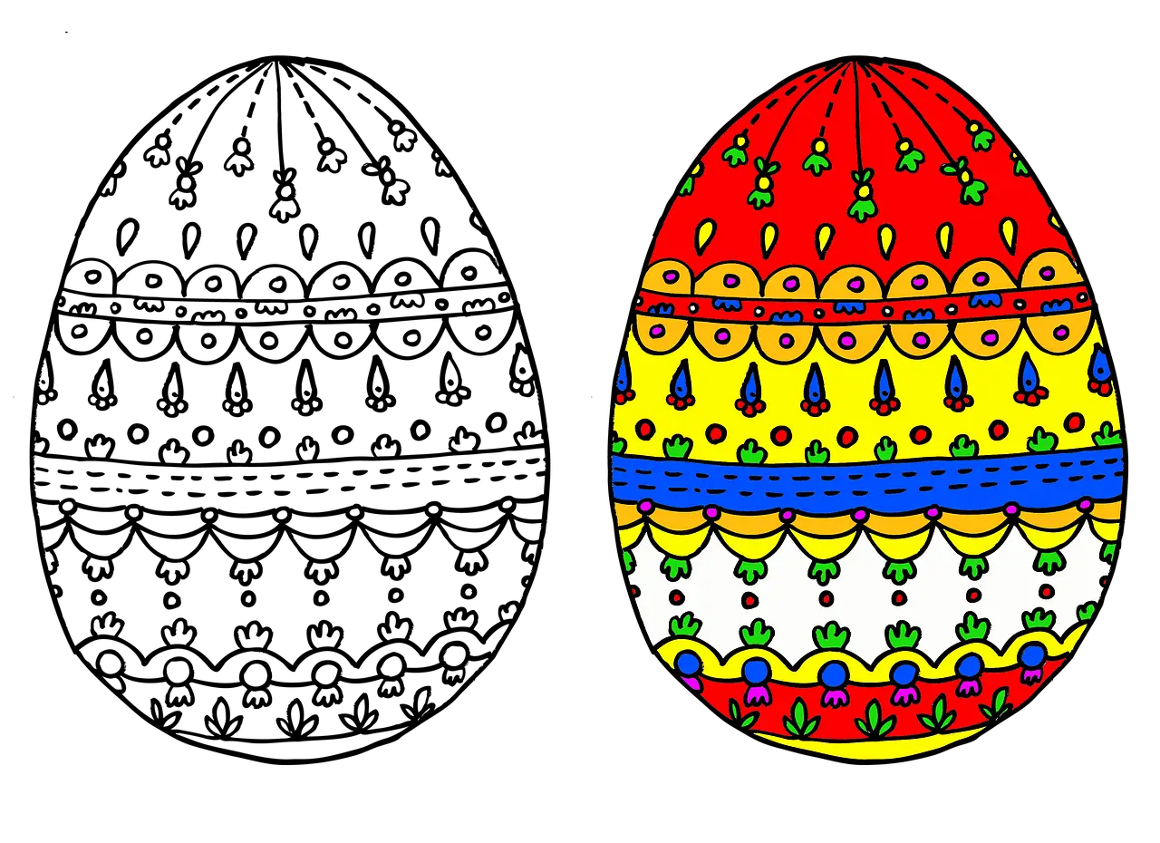 Paskalya Yumurtası Boyama Sayfaları