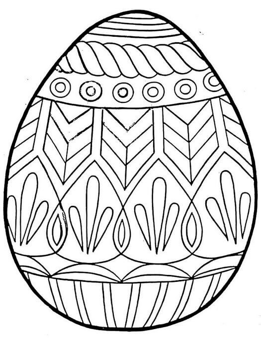 Paskalya Yumurtası Boyama Sayfaları