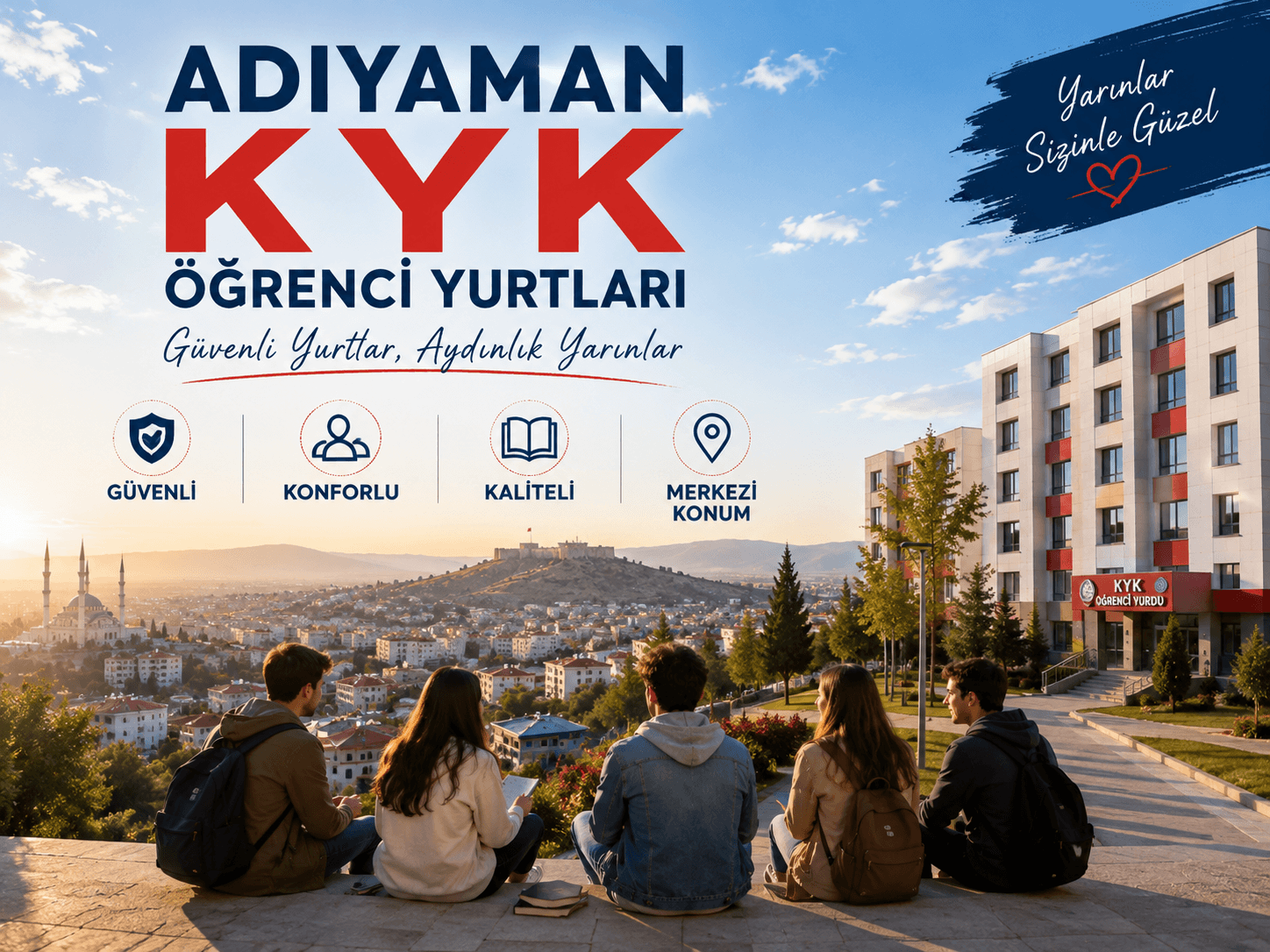 Adıyaman Devlet (KYK) Öğrenci Yurtları Adres ve Telefonları