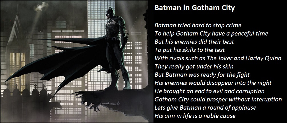 Batman İngilizce Şiir