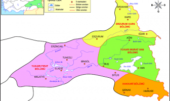 Doğu Anadolu Bölgesi Bölümleri